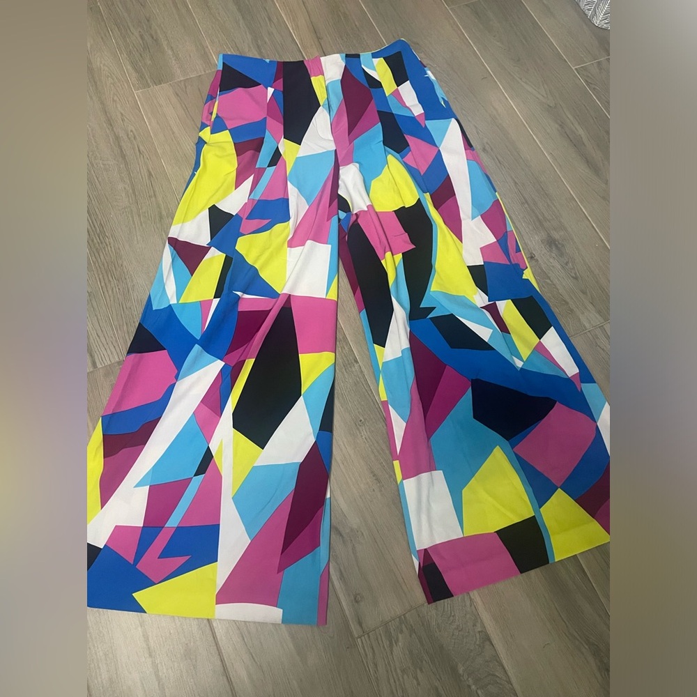 XLTall. New York in Co wide leg colorful pants